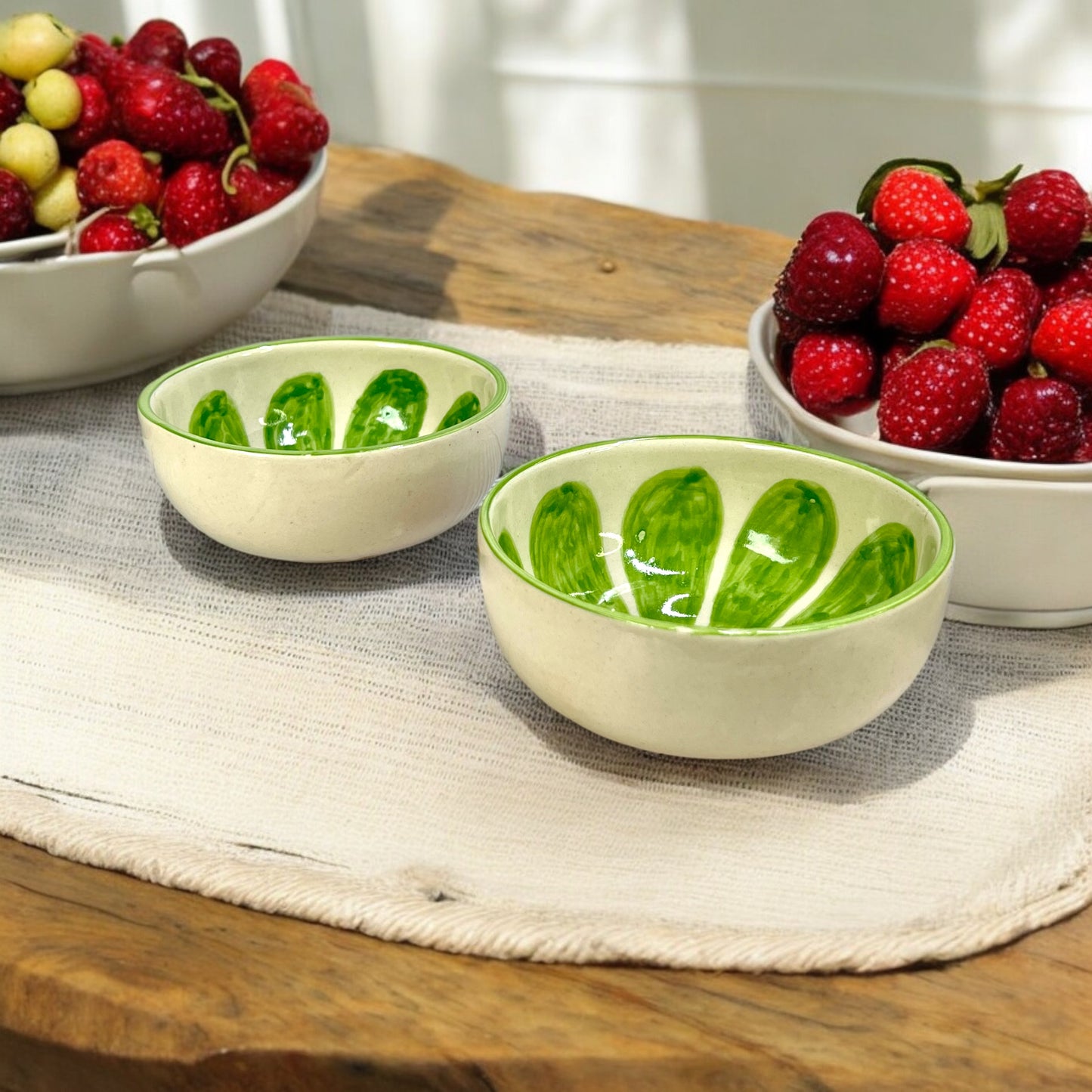 Green Lemon Fruit Snack Bowls