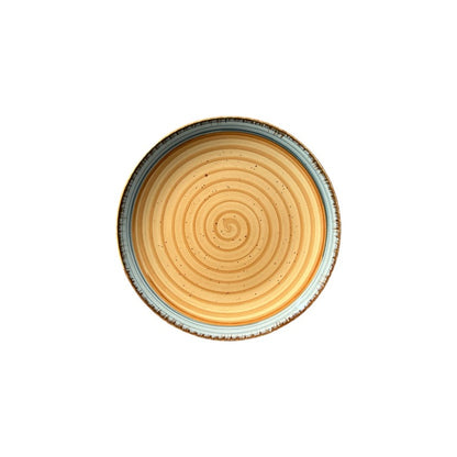 Brown & Grey Quarter Plates (7 Inch, Set of 6)