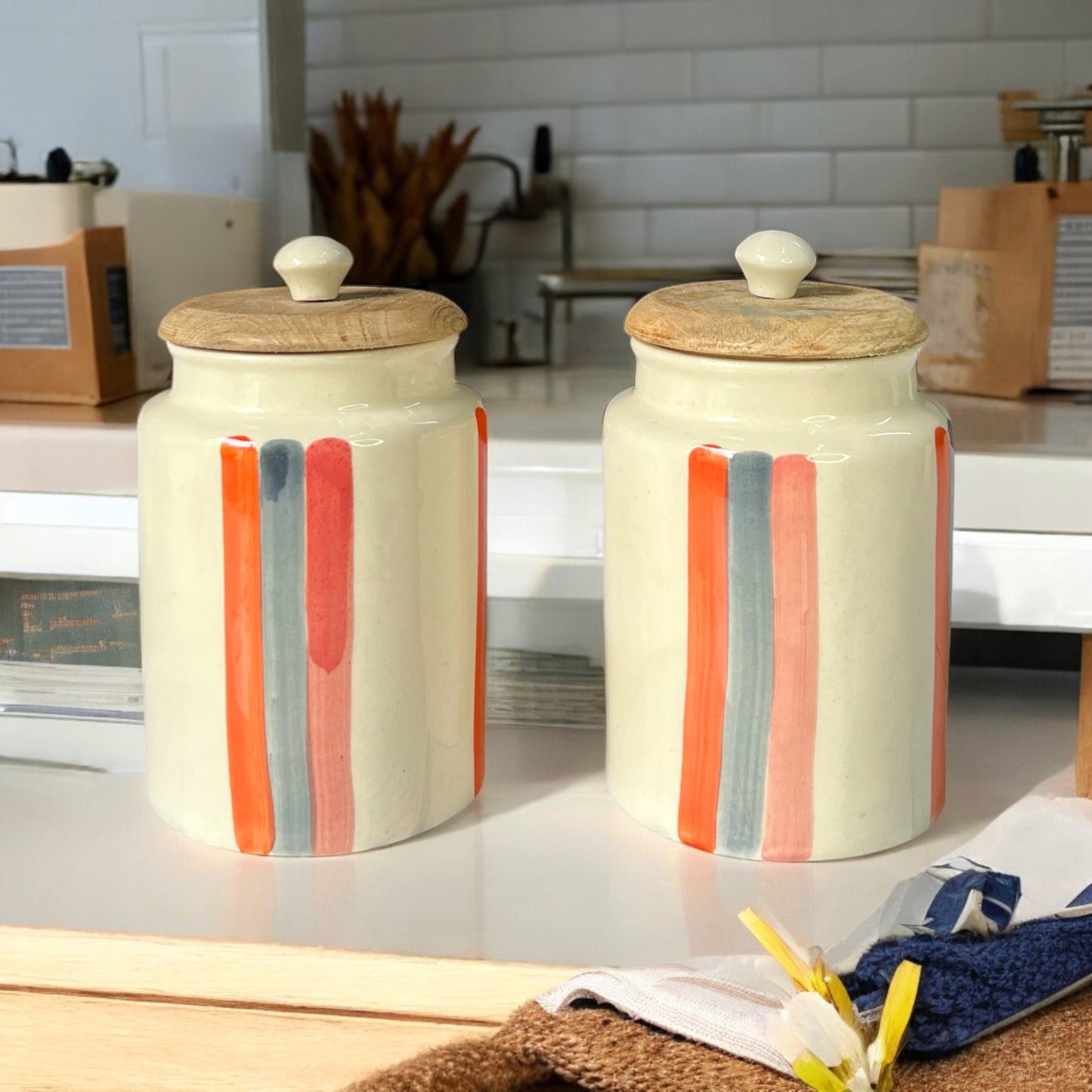 Orange Bar Jars