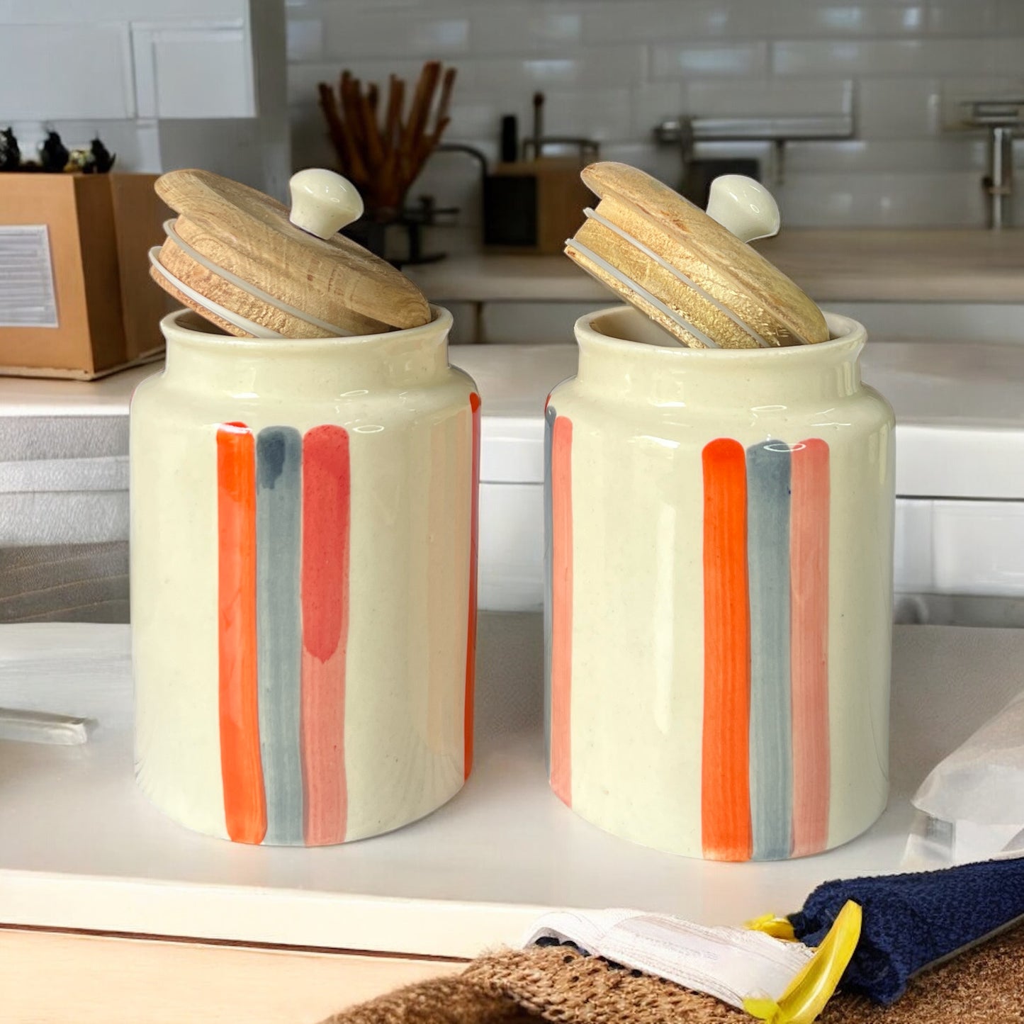 Orange Bar Jars