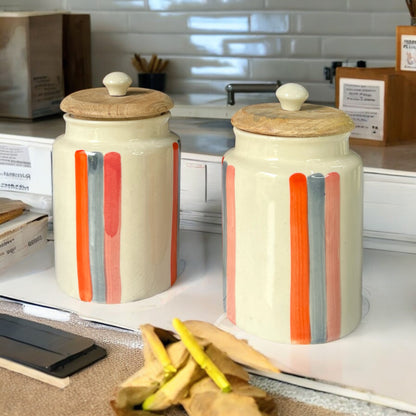 Orange Bar Jars