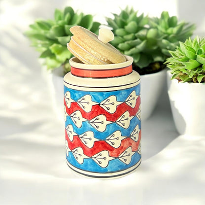 Red and Blue Jar