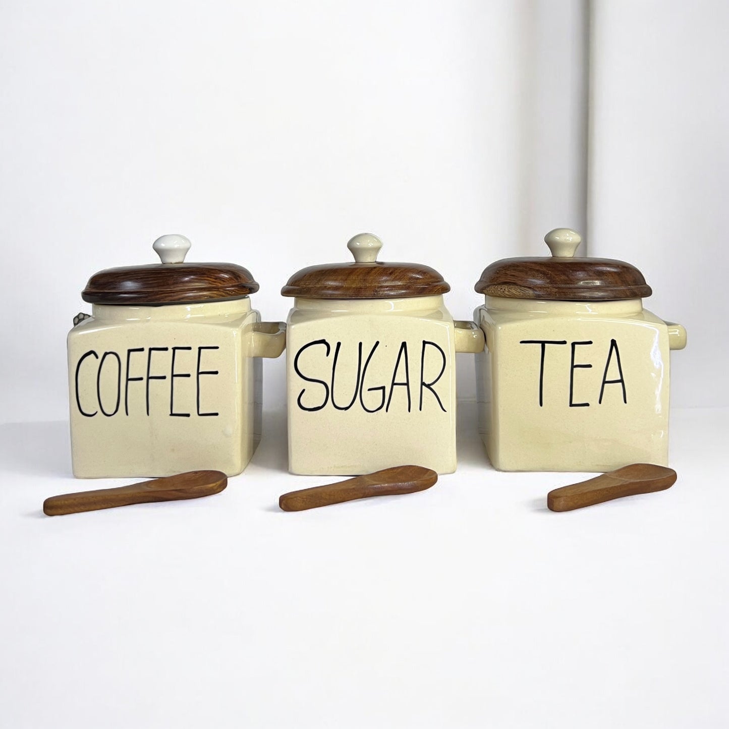 Tea Sugar Coffee Jars