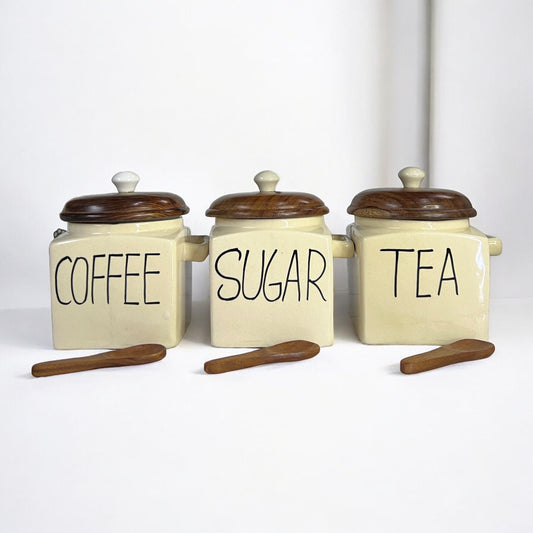 Tea Sugar Coffee Jars