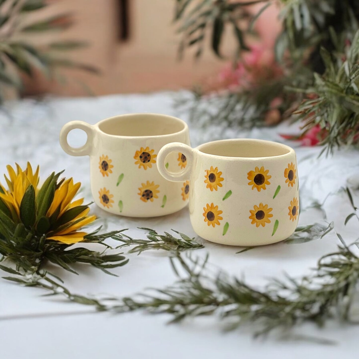 Two Sunfacing Mugs