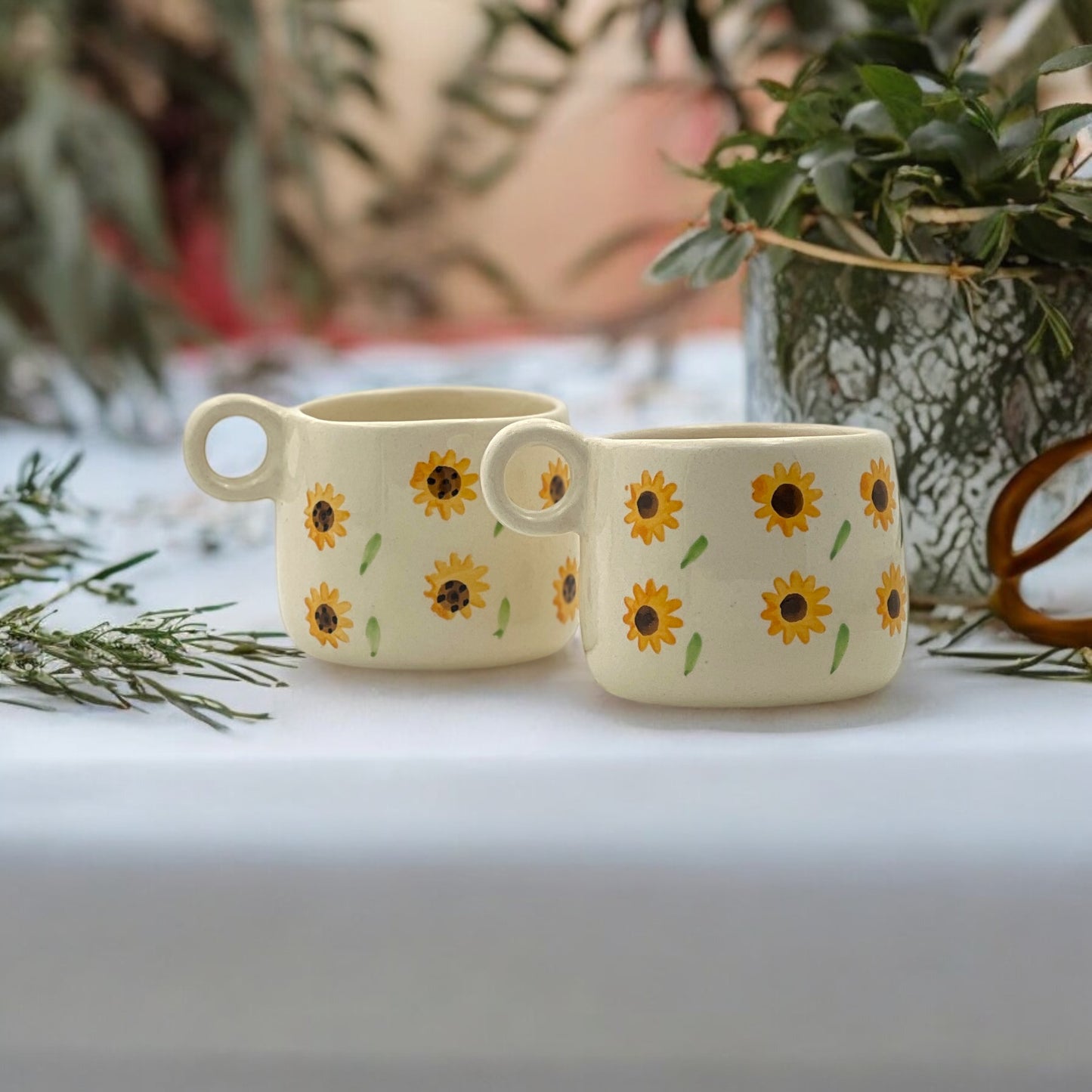 Two Sunfacing Mugs