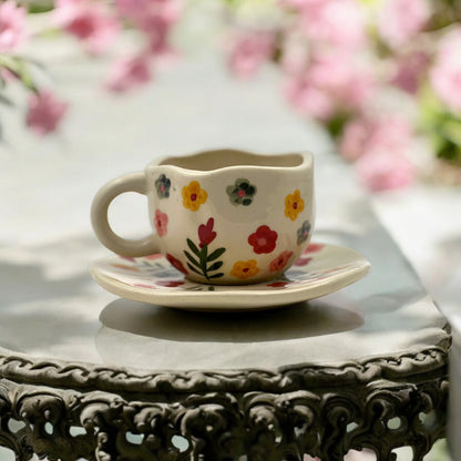 Bougainvillea Flower Mug & Saucer