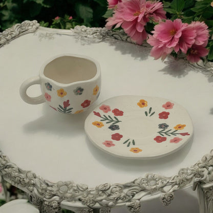 Bougainvillea Flower Mug & Saucer