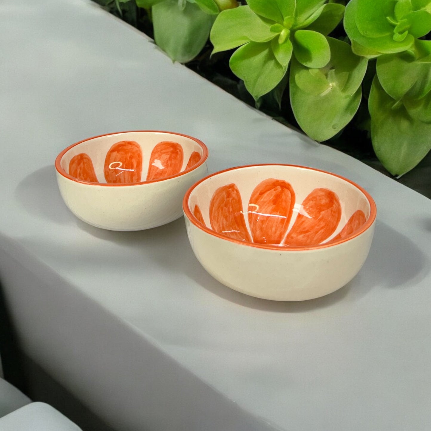 Orange Fruit Snack Bowls