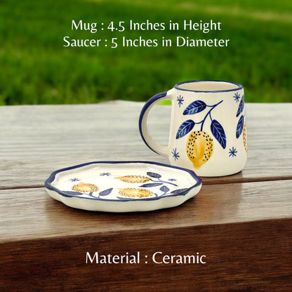 Lemon Mug & Saucer