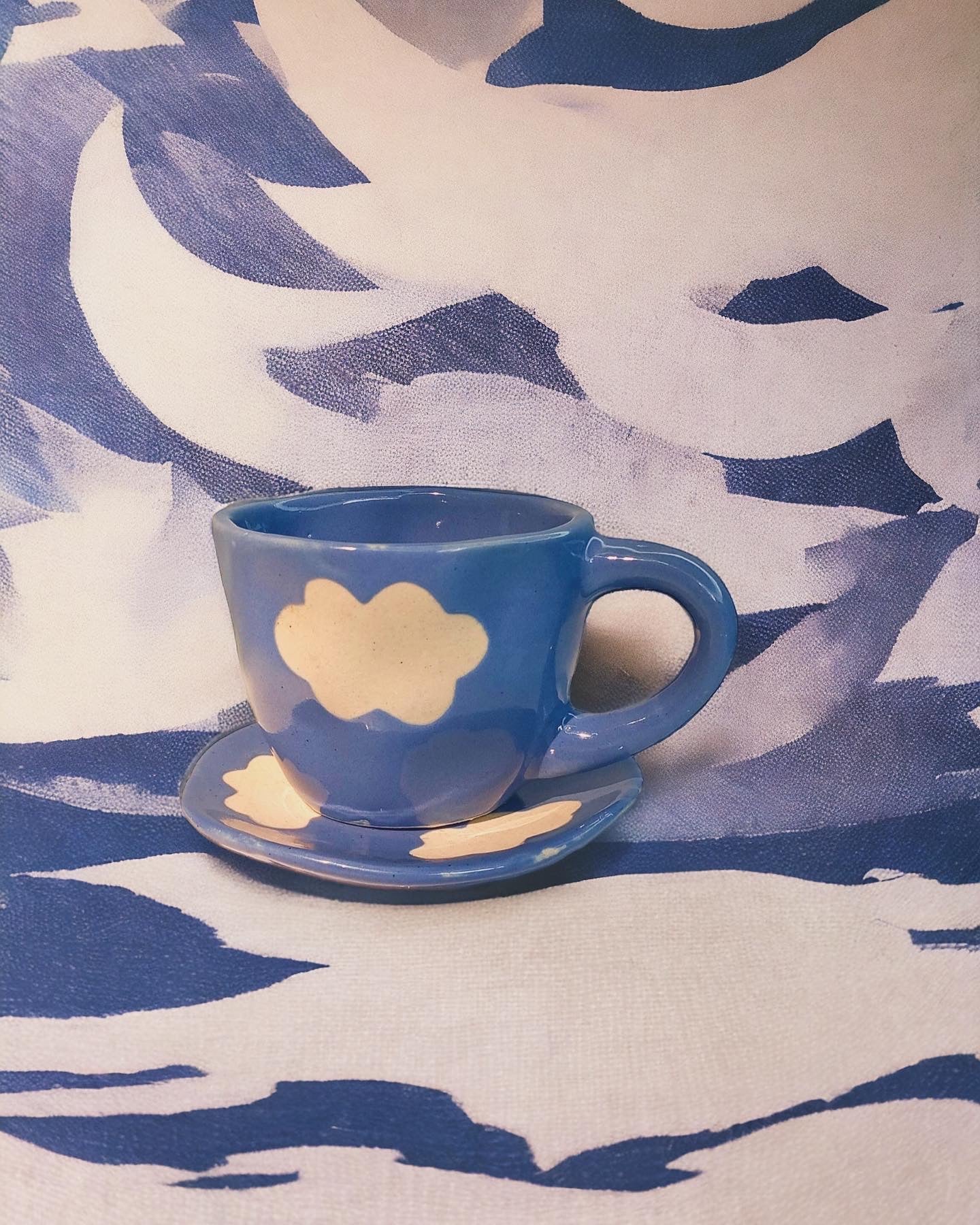 Cloud Mug & Saucer