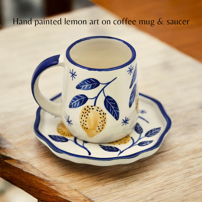 Lemon Mug & Saucer