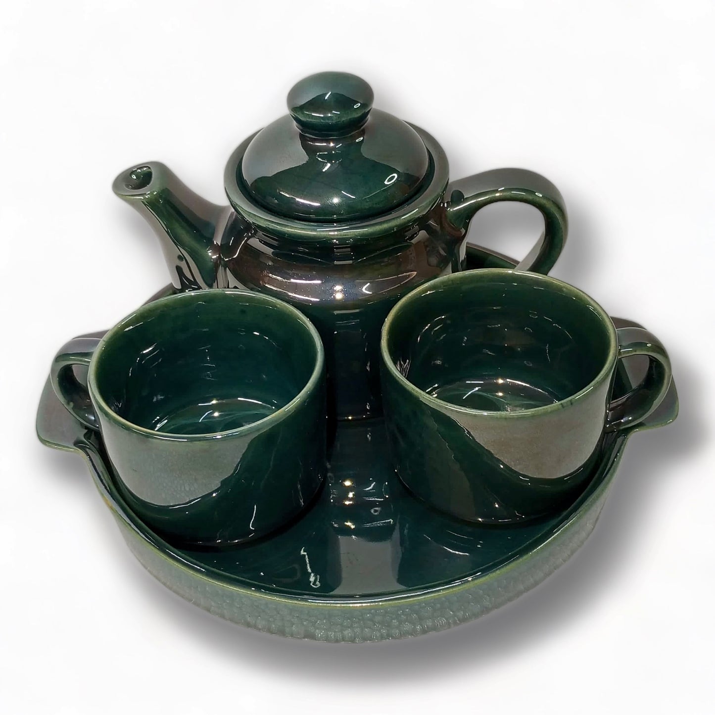 Antique Green Teapot Set