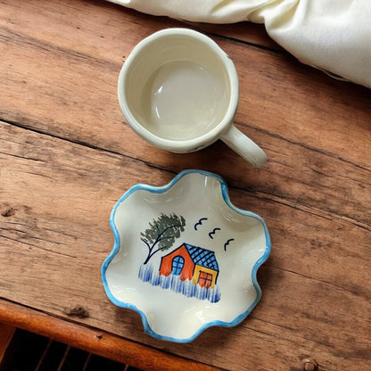 Farmouse Mug and Saucer