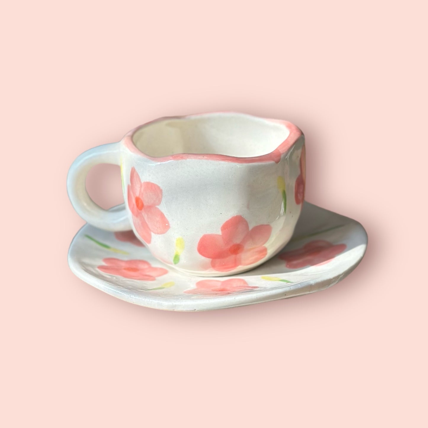 Blossom Mug with Desert Plate