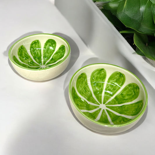 Green Lemon Fruit Snack Bowls