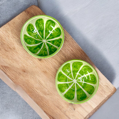 Green Lemon Fruit Snack Bowls