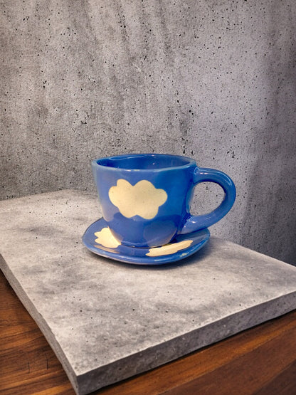 Cloud Mug & Saucer