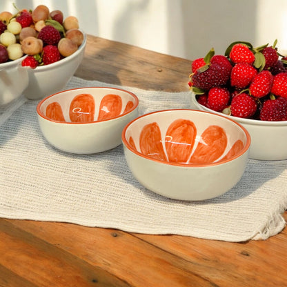 Orange Fruit Snack Bowls