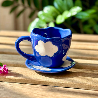 Cloud Mug & Saucer