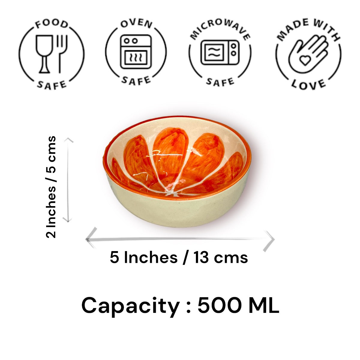 Orange Fruit Snack Bowls