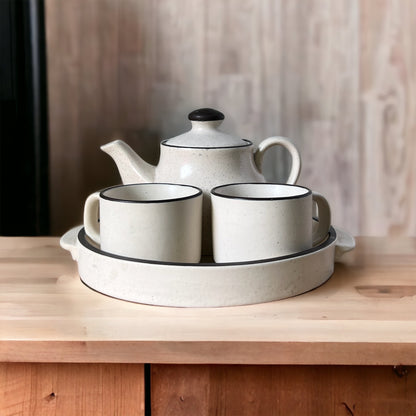 Matte Marble Teapot Set