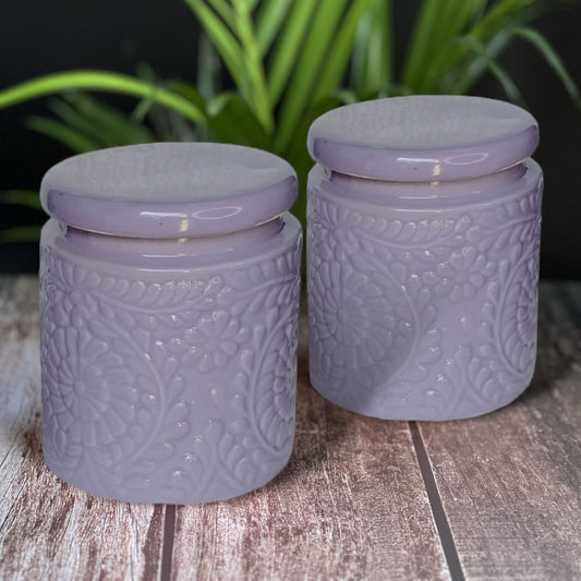 Two Purple Jars
