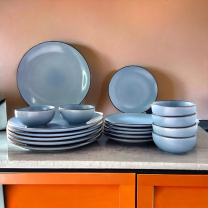 Grey Dinner Set (18 Pcs)