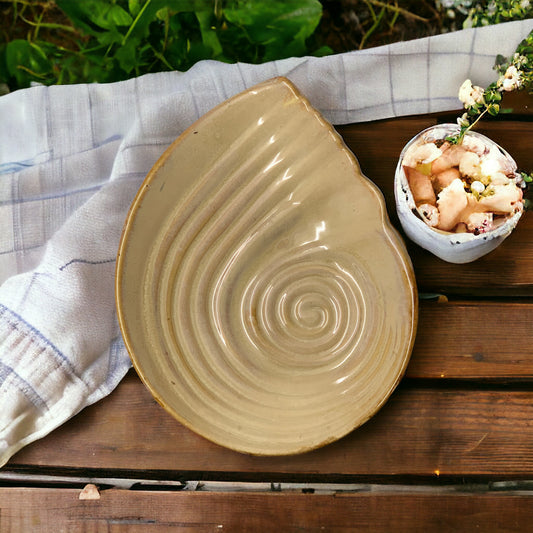 Cream Shell Platter