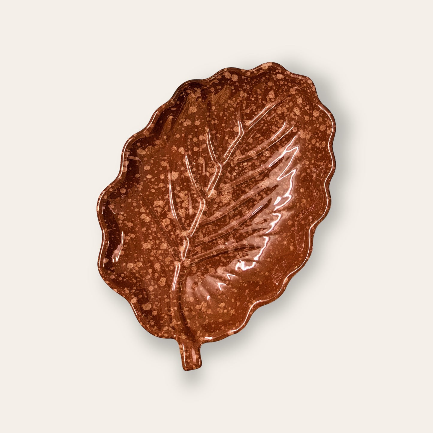 Brown Leaf Platter